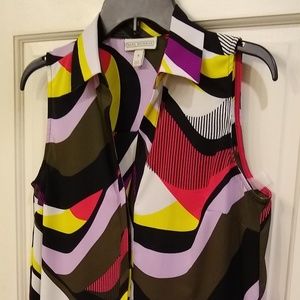 Dana Buchman S Crepe Long Dressy Tank/Shirt